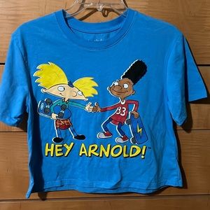 Nickelodeon Hey Arnold T-Shirt Adult Small Cropped